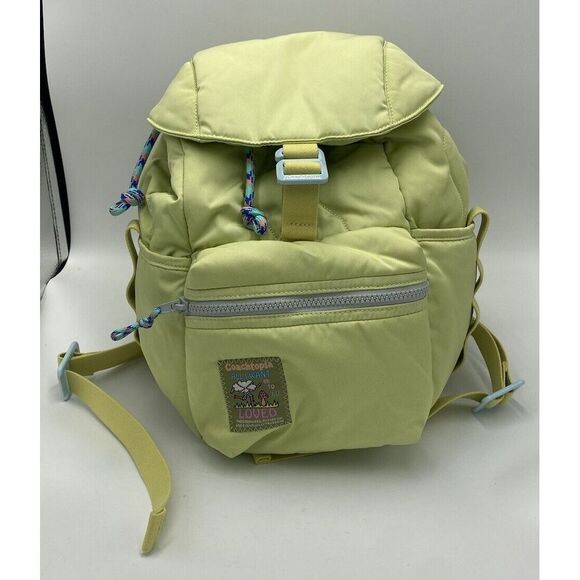 Coach Coachtopia Loop Mini Backpack Pale Lime - Picture 1 of 12